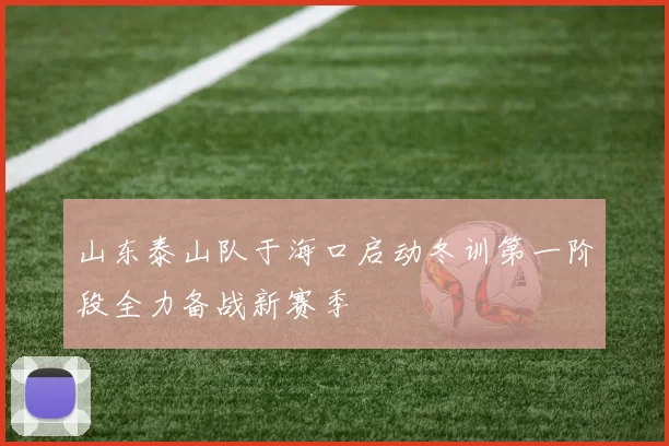 山东泰山队于海口启动冬训第一阶段全力备战新赛季